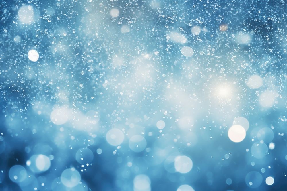 Blue snow flakes pattern bokeh effect background backgrounds outdoors glitter.