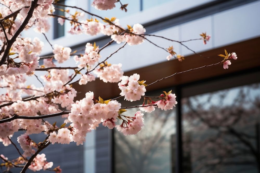 Blossom architecture building outdoors. AI generated Image by rawpixel.