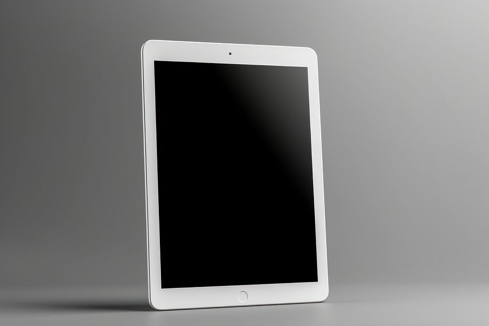 White blank tablet   electronics computer screen.