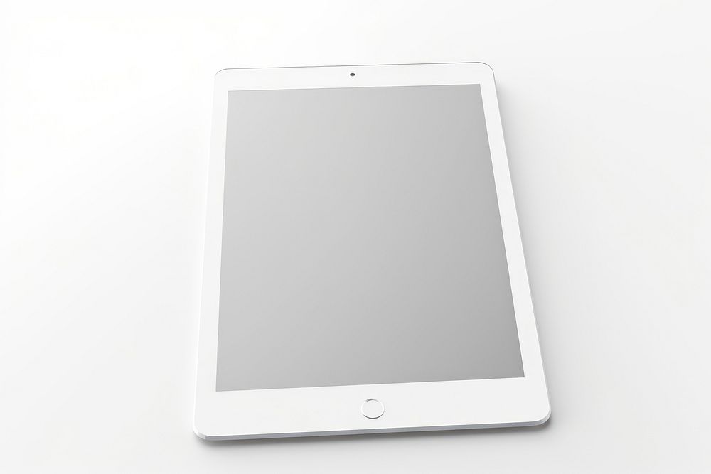 White blank tablet   electronics computer technology.