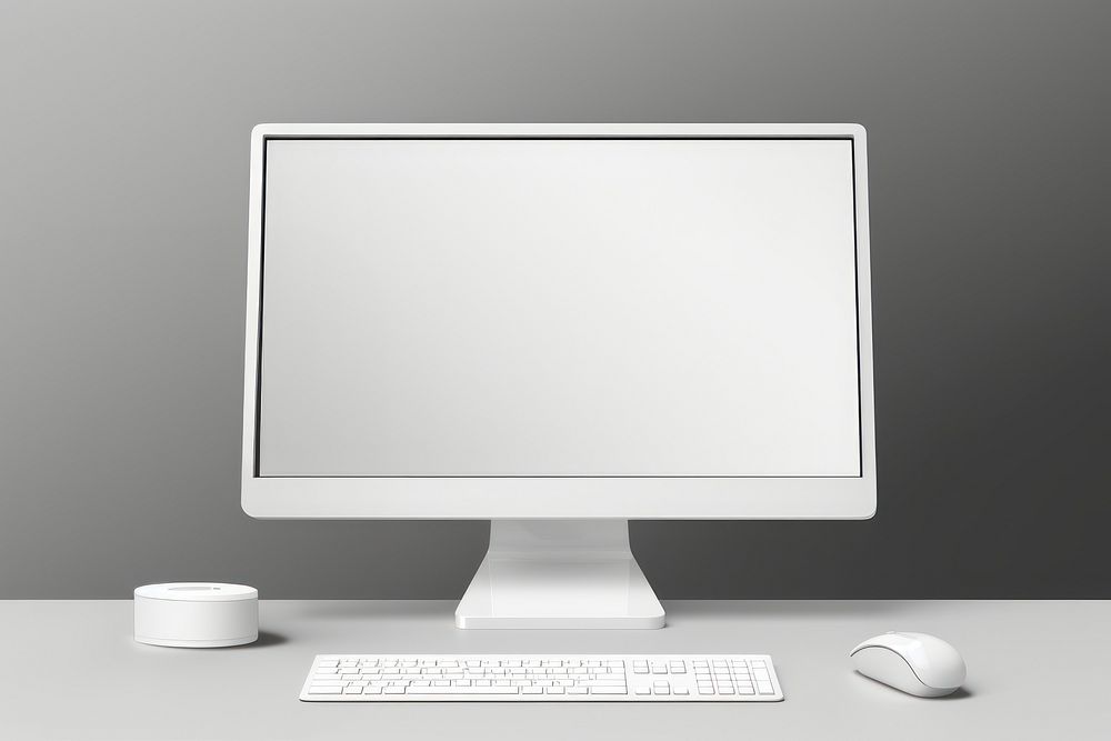 White blank computer   electronics technology multimedia.