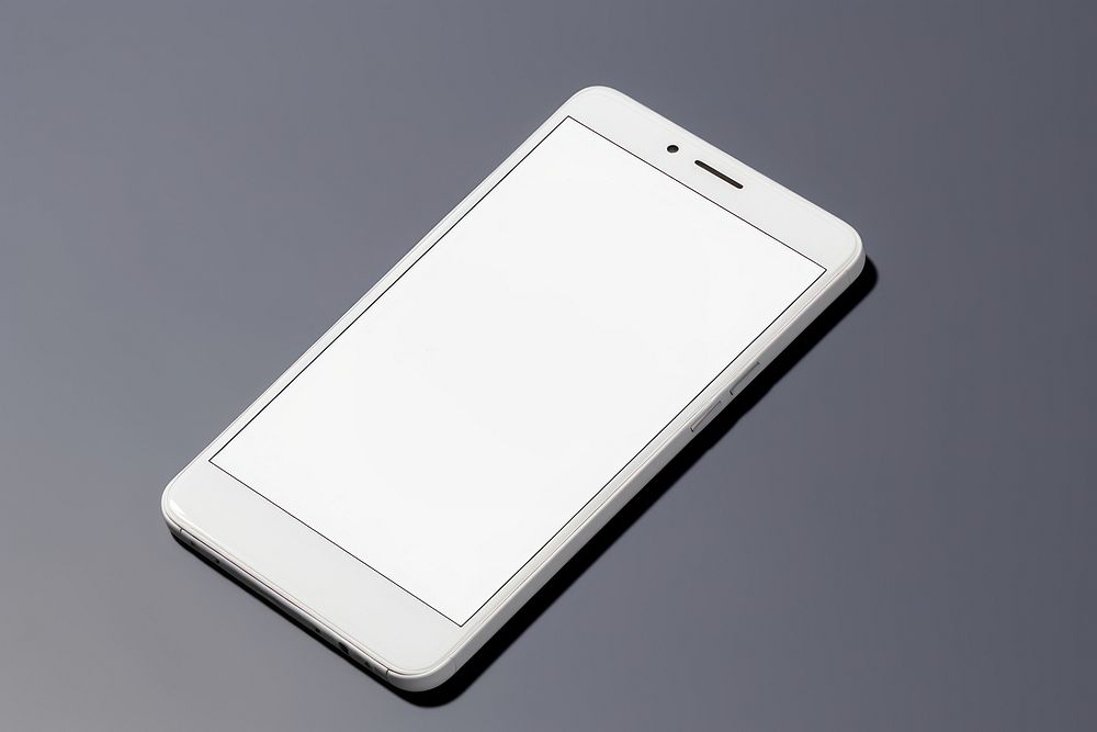 White blank device   electronics portability technology.