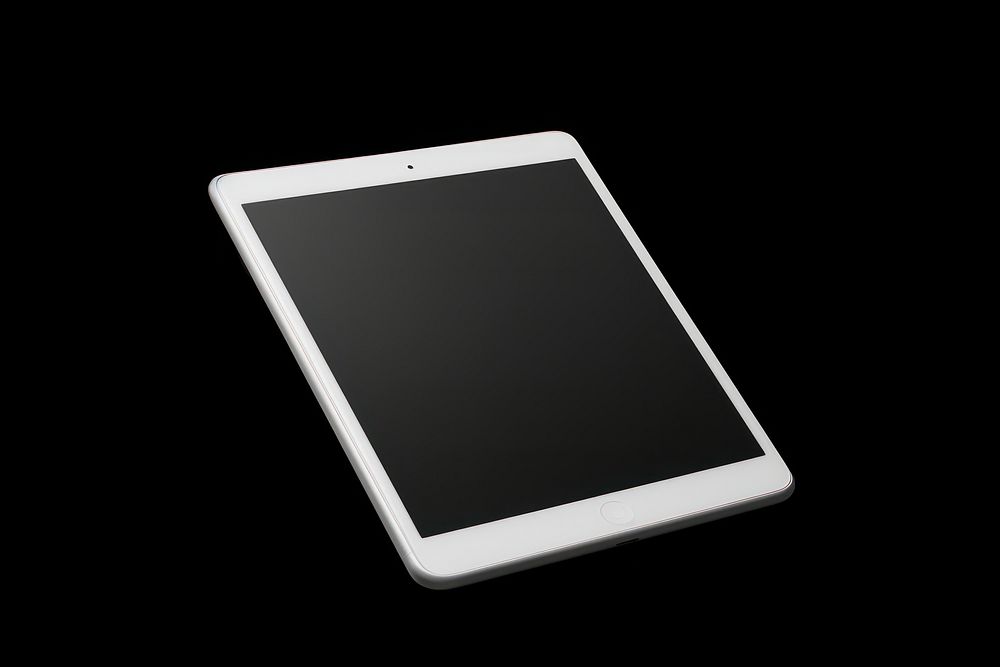 White blank digital device   electronics computer screen.