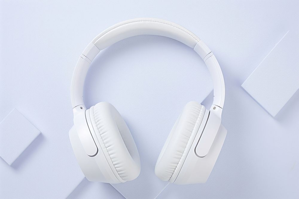 White blank headphone   headphones headset electronics.