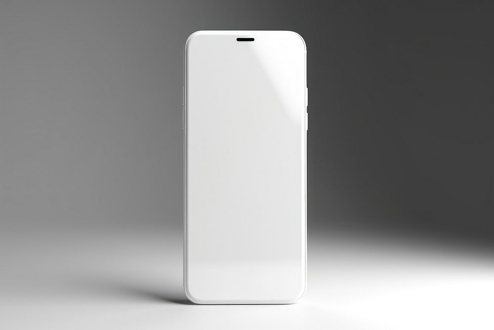White blank mobile   electronics technology telephone.