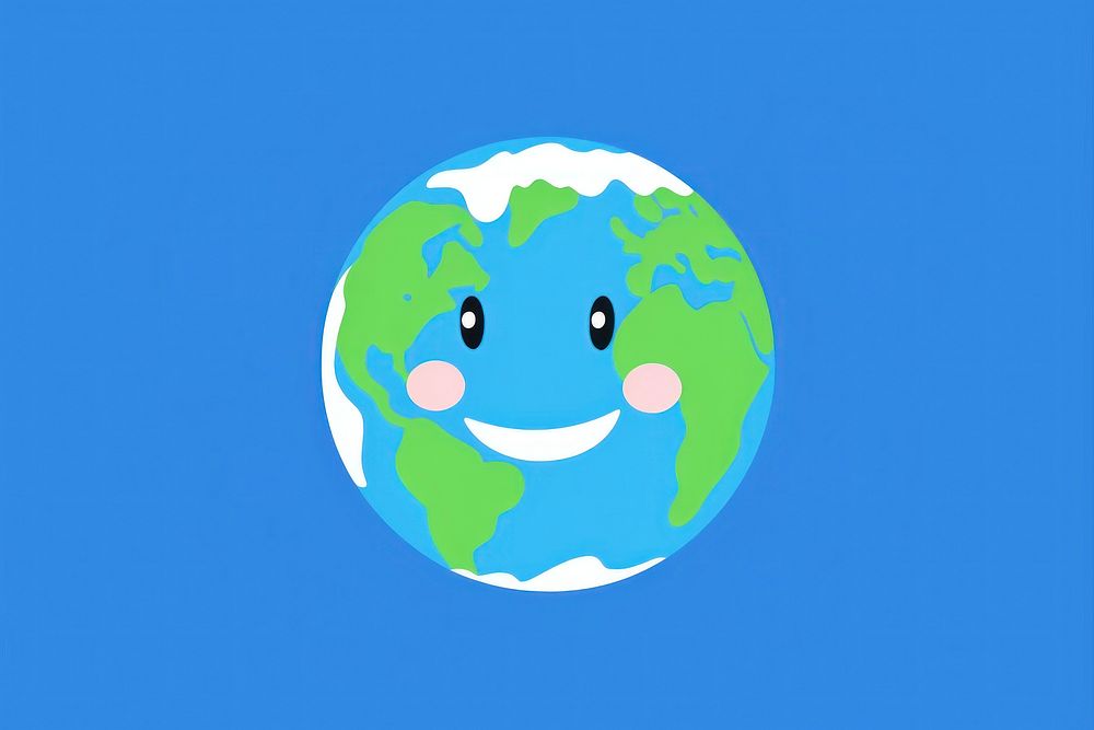 Happy earth outdoors planet space. AI generated Image by rawpixel.