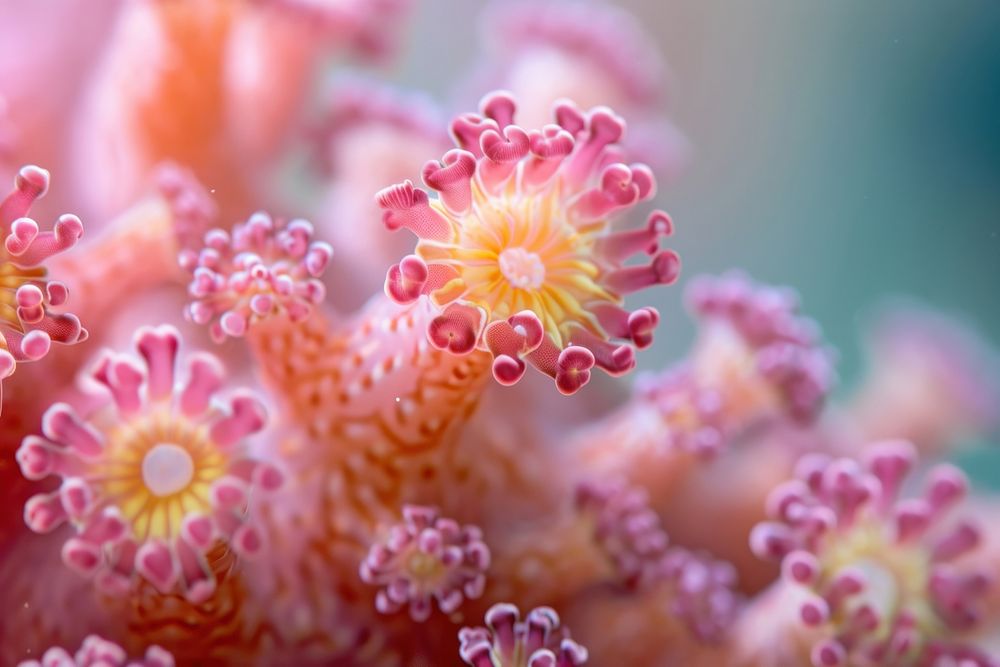 Extreme close up of coral reef outdoors nature sea.