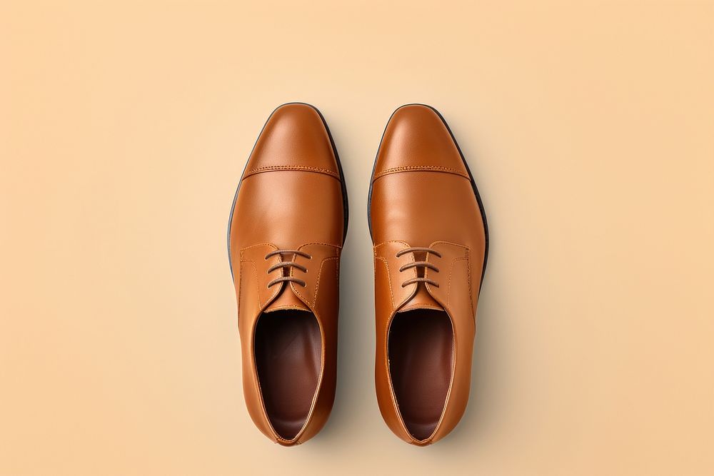 Blank leather shoes  footwear clothing fashion.