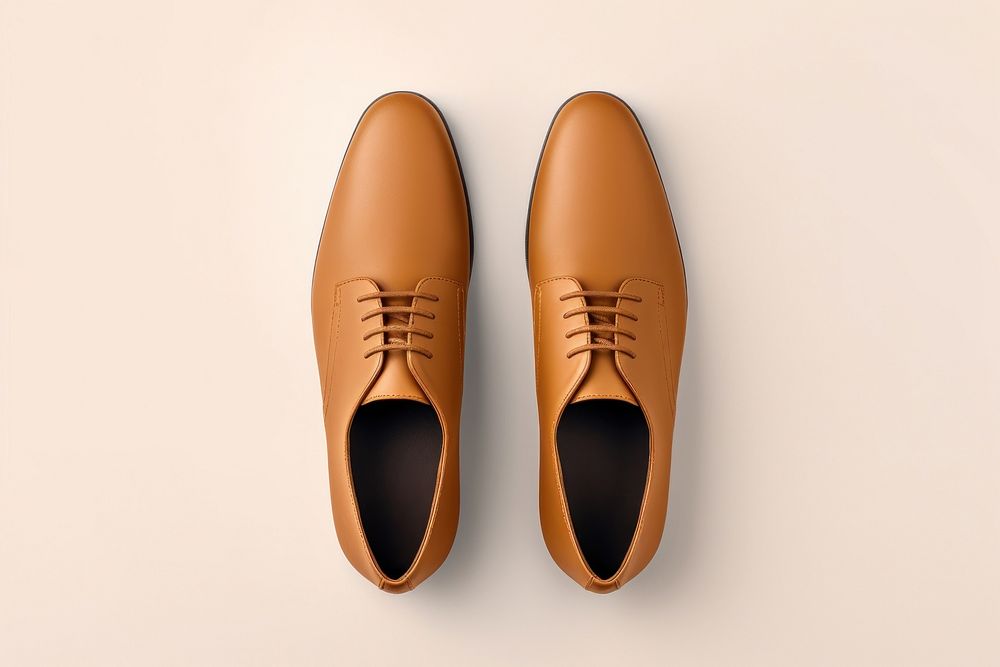 Blank leather shoes  footwear simplicity elegance.