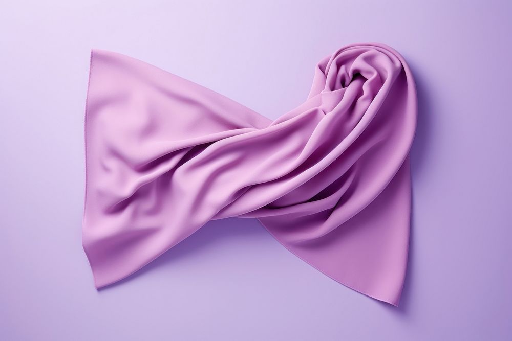 Blank scarf  purple silk accessories.
