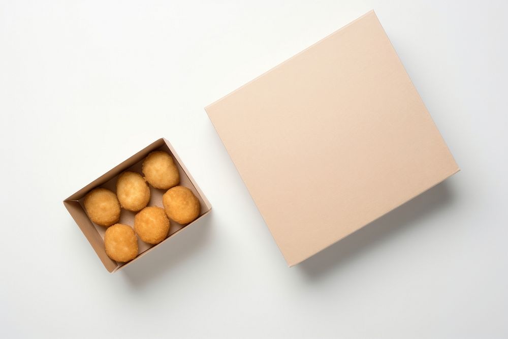 Chicken nugget box packaging  food cardboard confectionery.