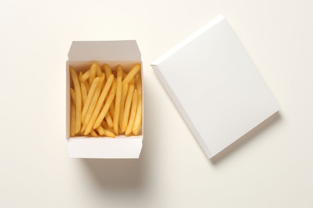 French fried box packaging  fries food french fries.