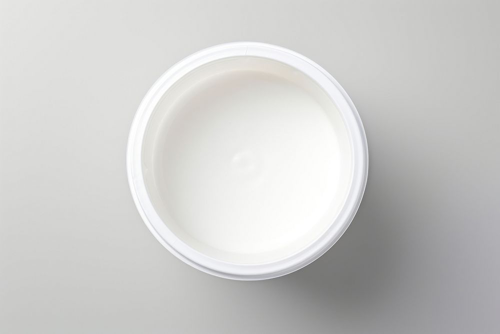 Yogurt cup packaging  porcelain lighting dishware.