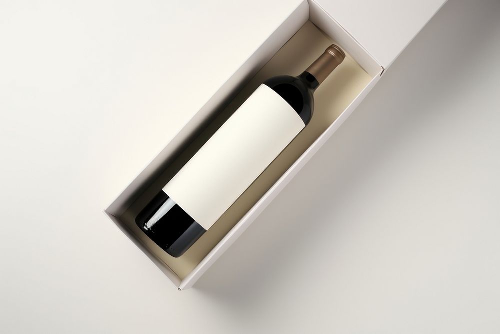 Wine box packaging  bottle cardboard container.