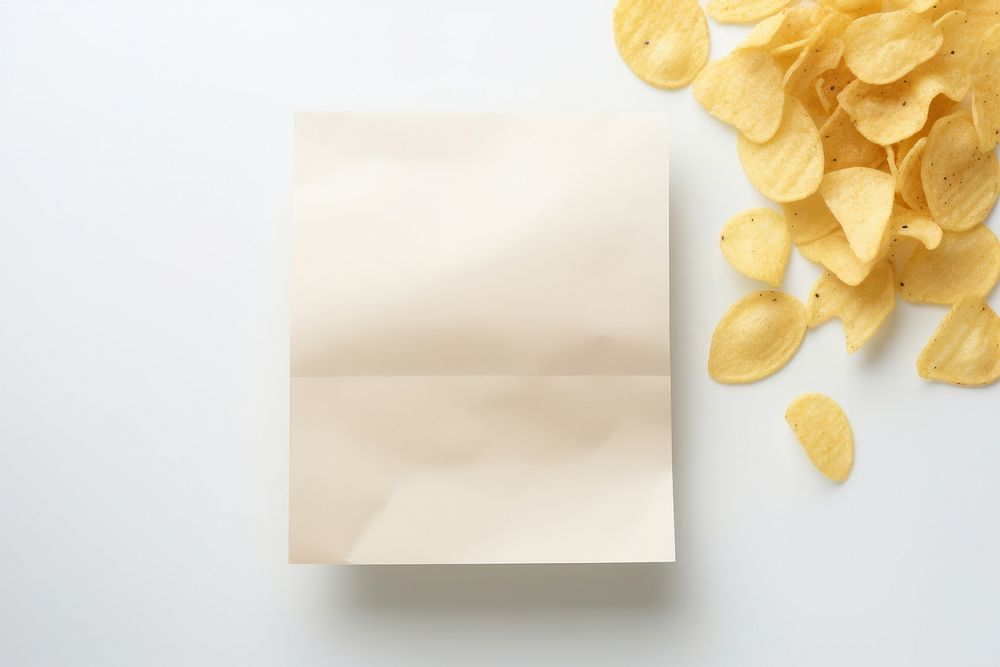 Snack paper bag packaging  food simplicity crumpled.