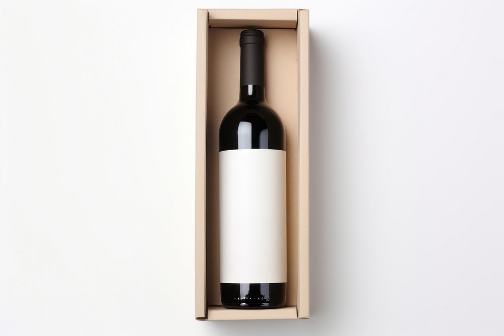 Wine box packaging  bottle drink refreshment.
