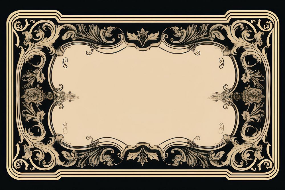 Vintage graphics pattern frame. AI generated Image by rawpixel.