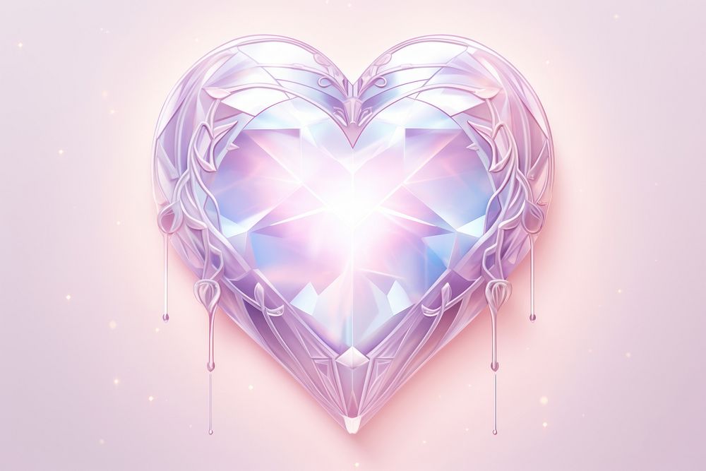 Heart shape illuminated creativity chandelier.