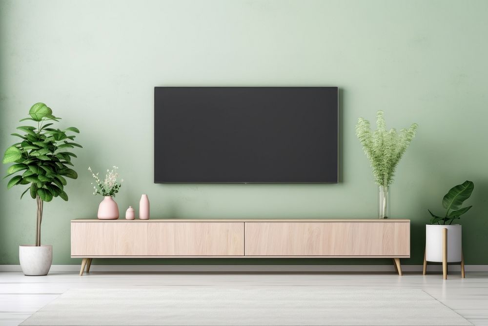 Home interior living room television sideboard furniture.