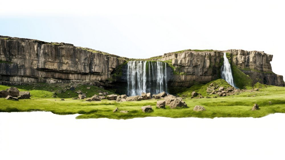 Landscape nature grass cliff. AI generated Image by rawpixel.