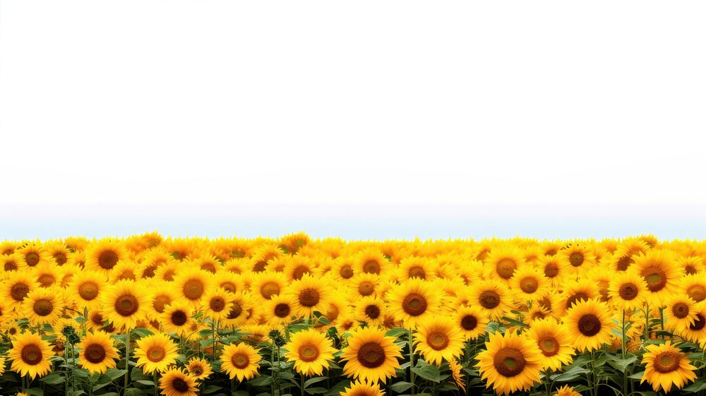Hilly sunflower fields nature backgrounds landscape. AI generated Image by rawpixel.