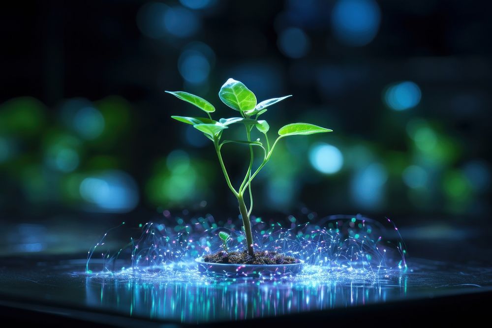 Plant sprout light leaf. AI generated Image by rawpixel.