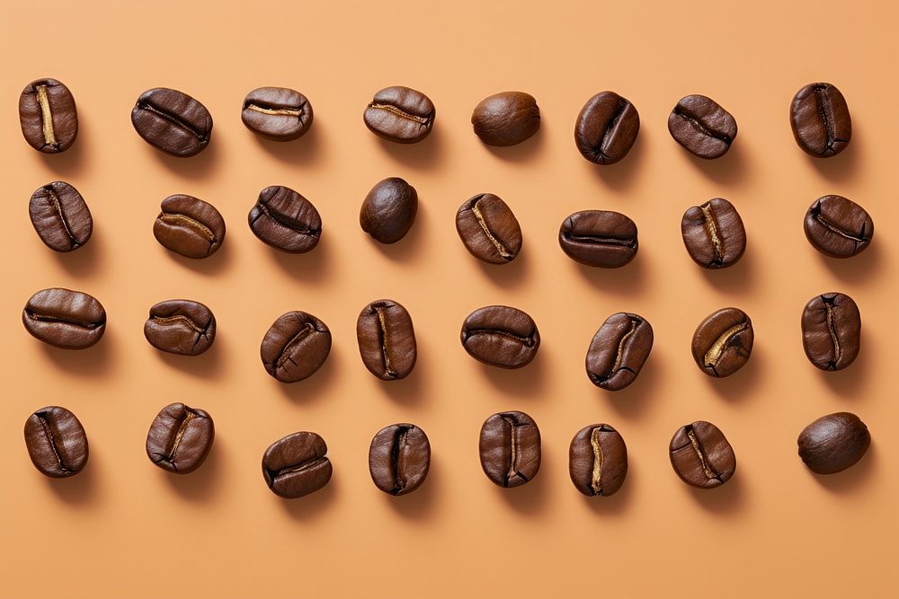 Coffee beans backgrounds confiture chocolate.