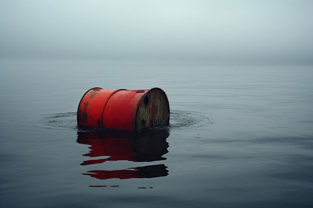 Floating outdoors nature barrel. AI generated Image by rawpixel.