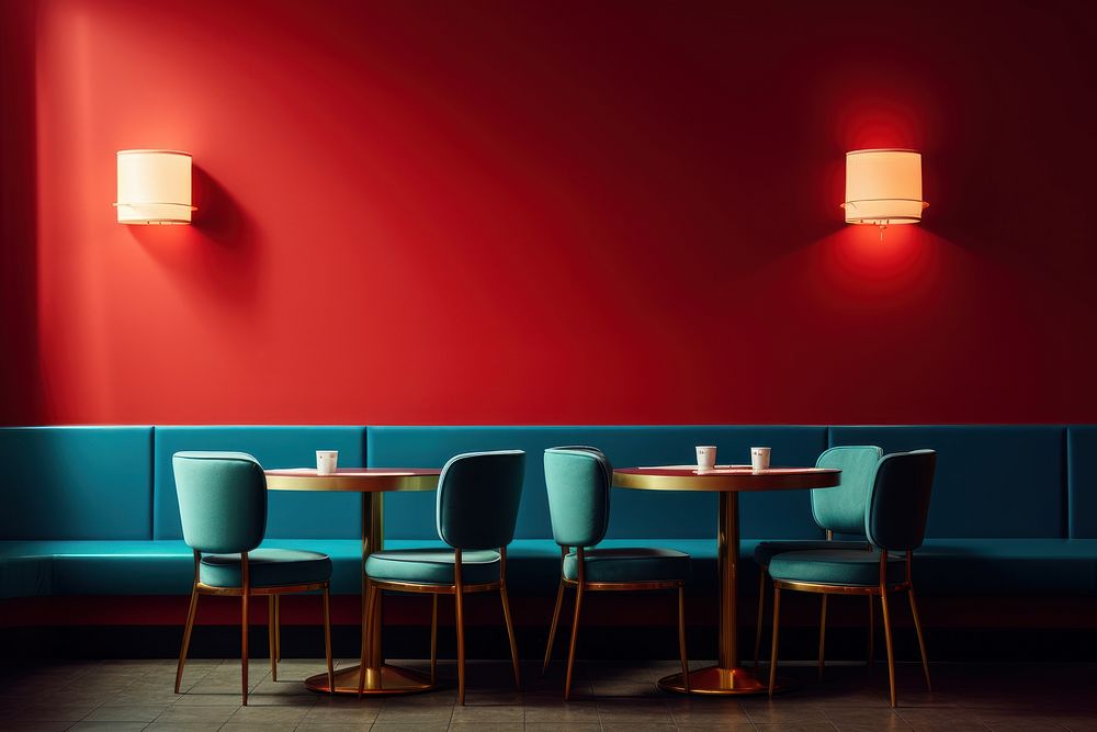 Restaurant architecture furniture lighting.
