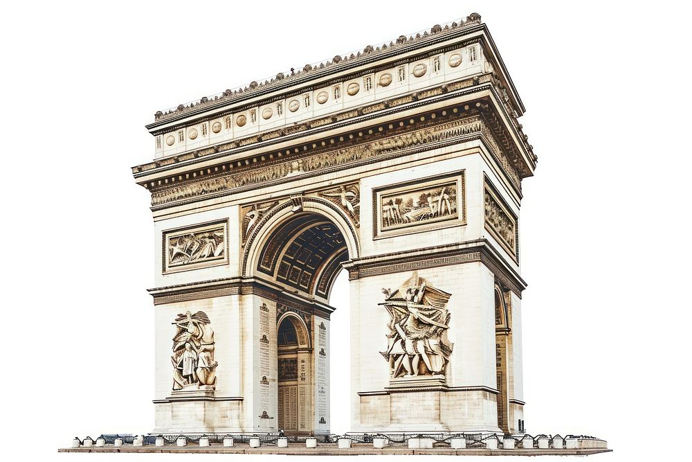 Arc de triomphe architecture landmark creativity.