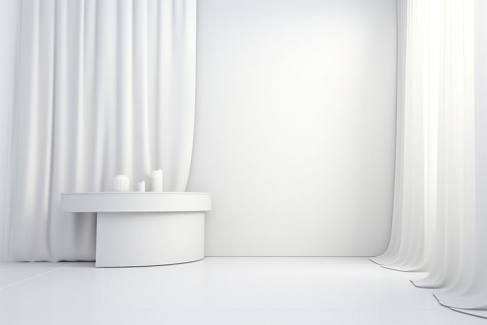 White texture lighting curtain architecture.