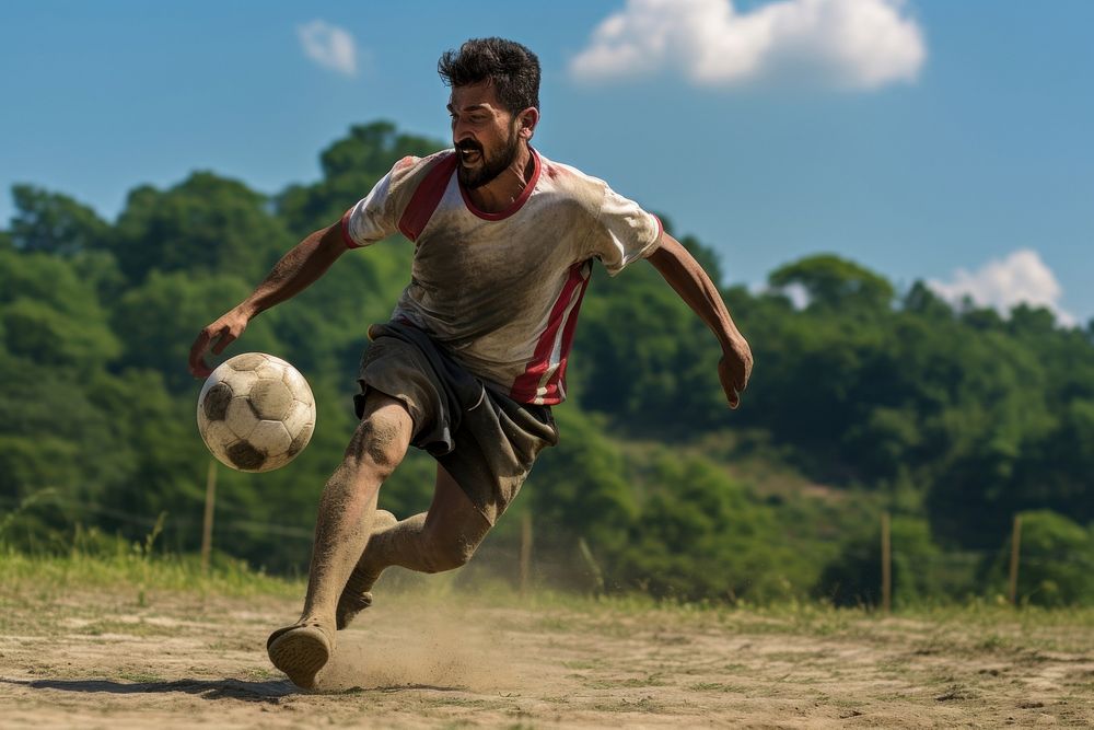 Indian football sports adult.