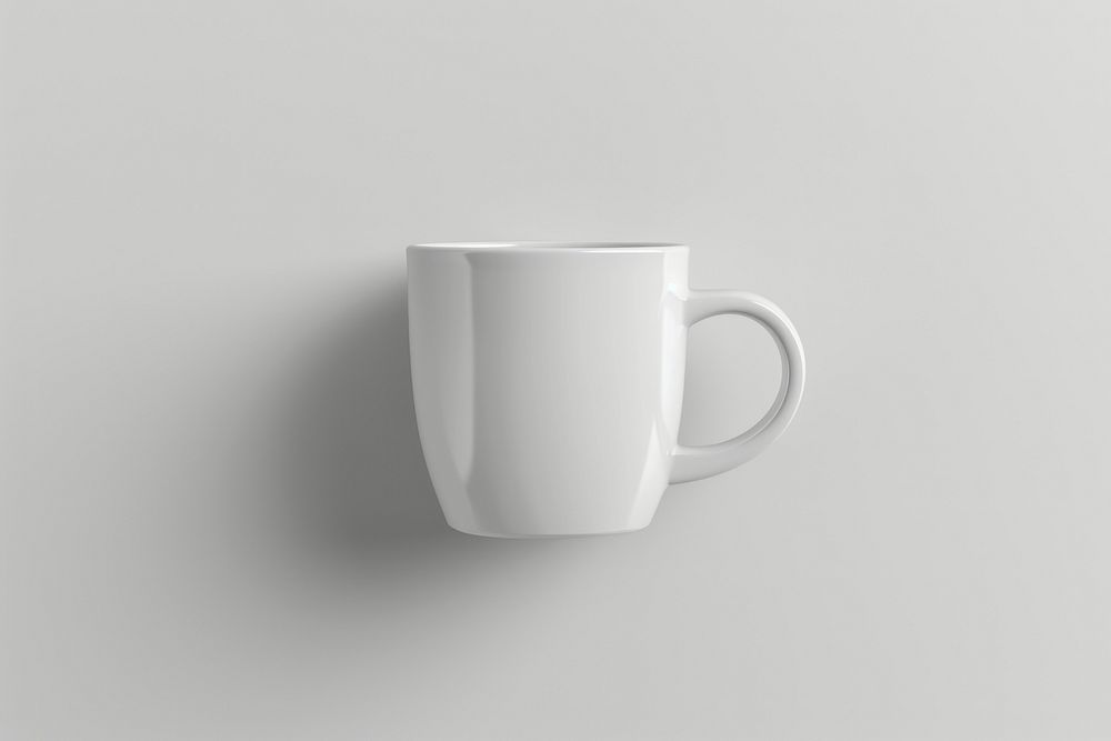 Coffee cup  white porcelain drink.