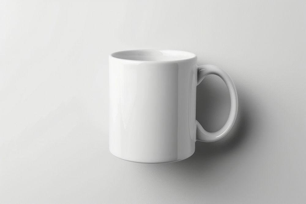 Mug  white porcelain coffee.