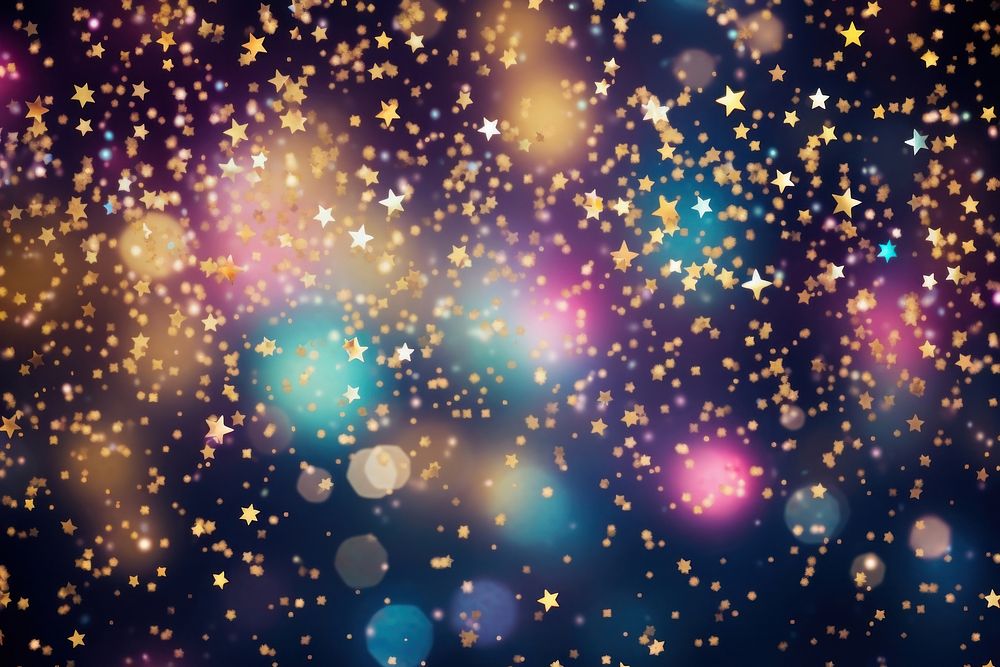 Star pattern bokeh effect background backgrounds fireworks confetti.