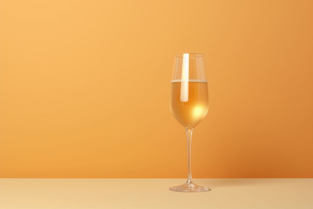  Champagne glass drink wine. AI generated Image by rawpixel.