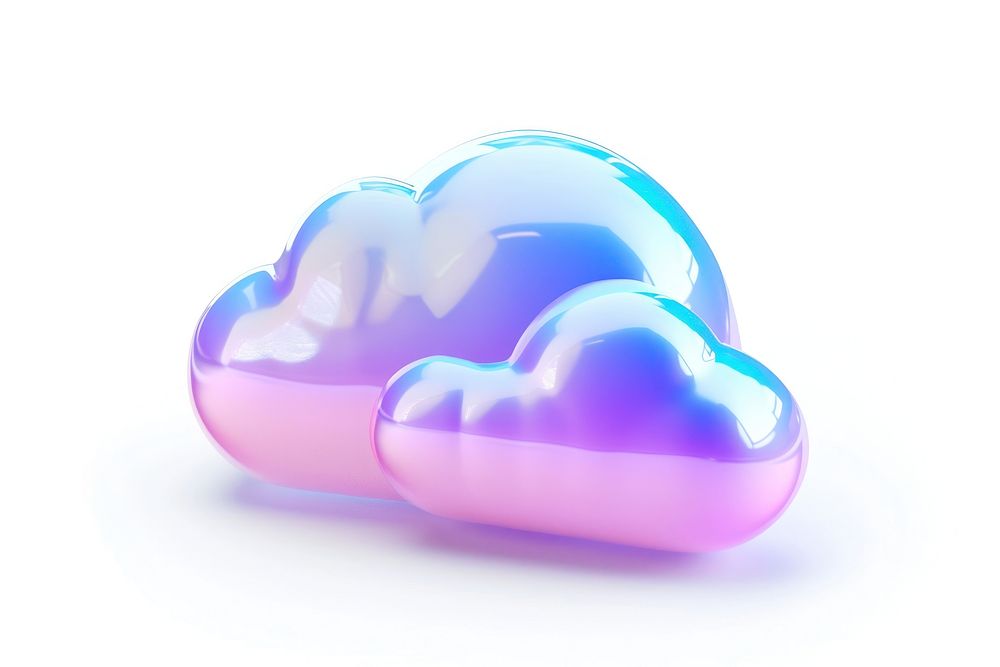Cloud icon white background electronics investment.