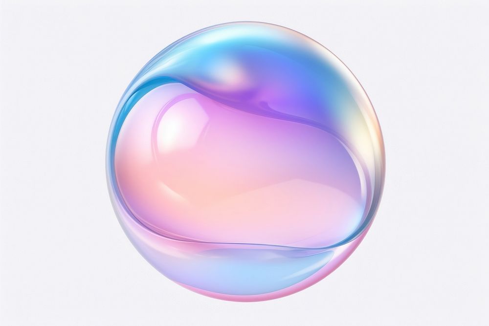 Icon iridescent bubble backgrounds sphere.