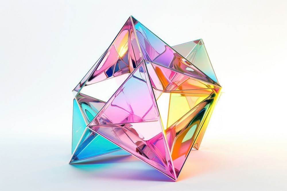 Geometry gemstone jewelry crystal.