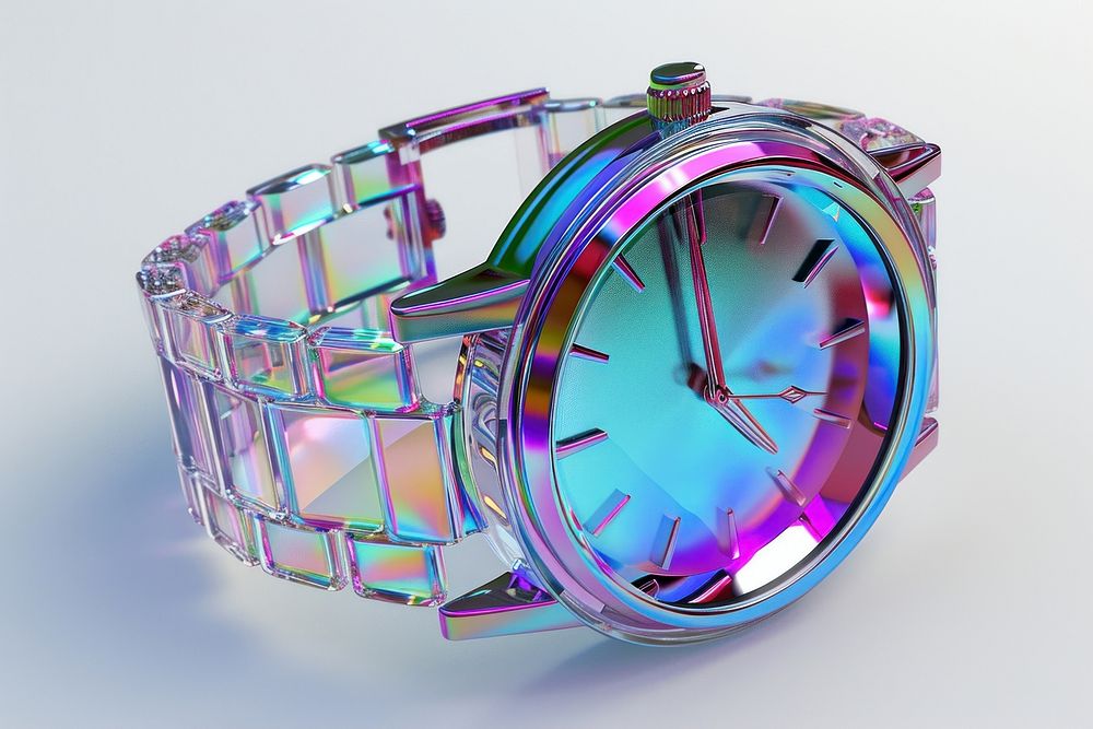 Watch wristwatch platinum jewelry.