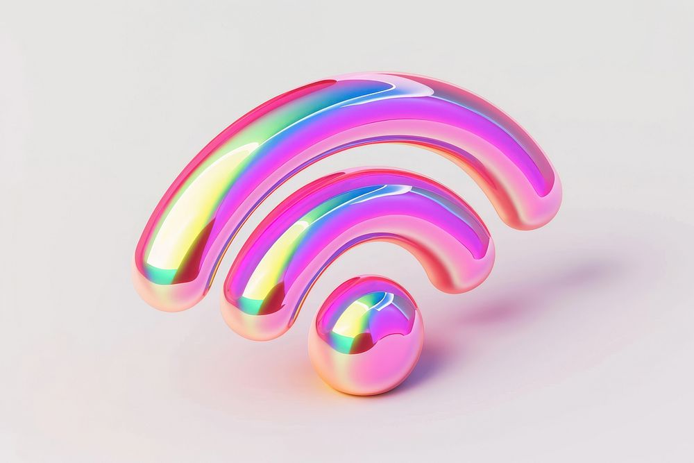 Wifi icon confectionery lightweight accessories.
