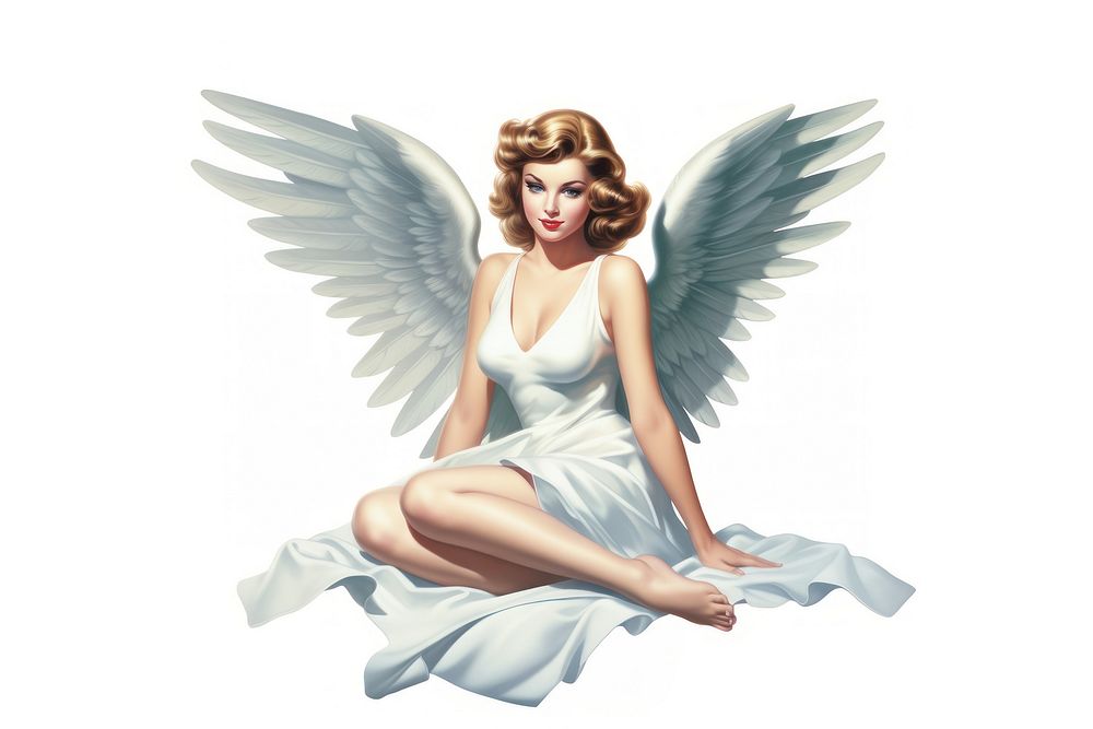Angel adult white representation.