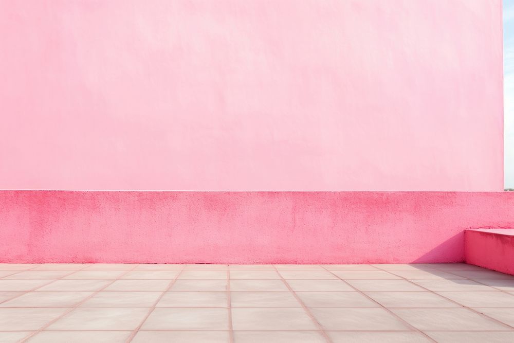 Wall pink background no details architecture backgrounds building.