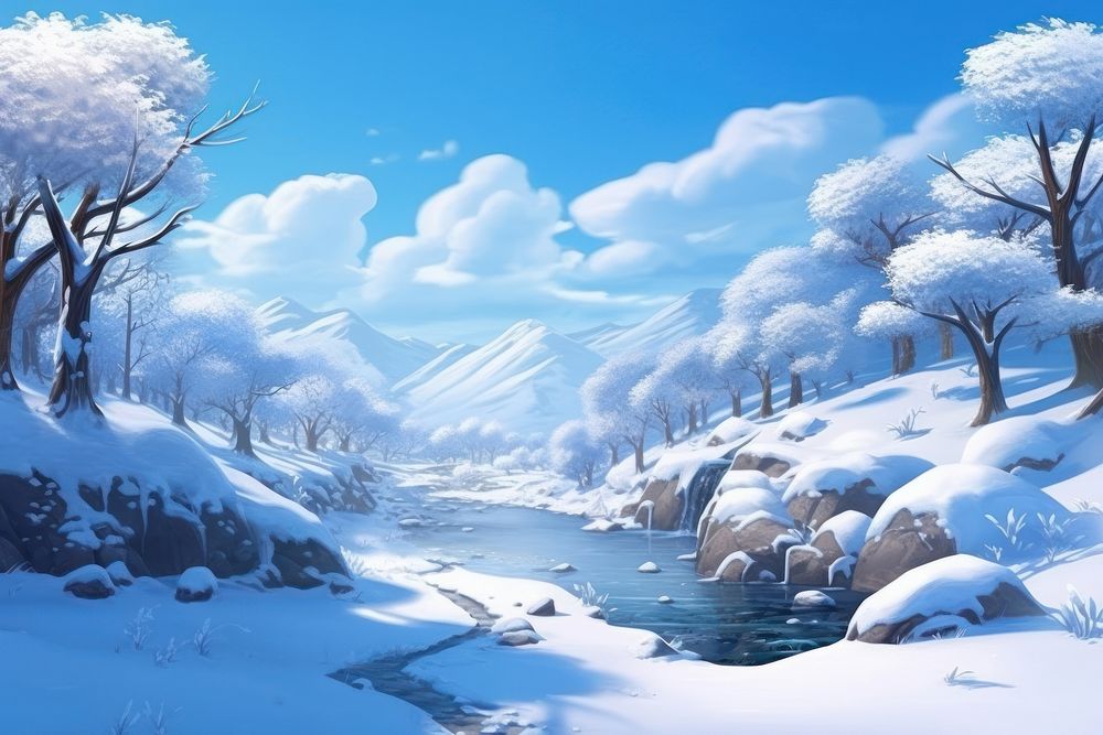 Winter landscape outdoors scenery nature.