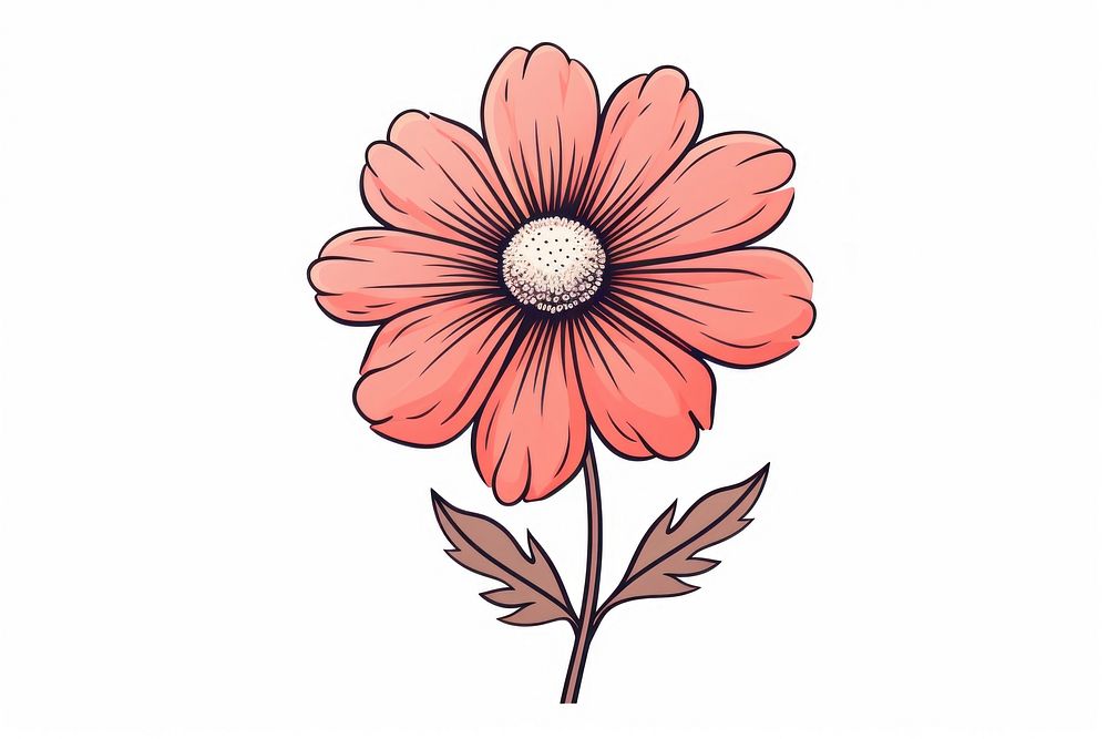 Doodle flower pattern drawing petal. AI generated Image by rawpixel.