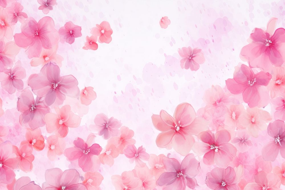 Abstract pink watercolor flower background backgrounds blossom petal.