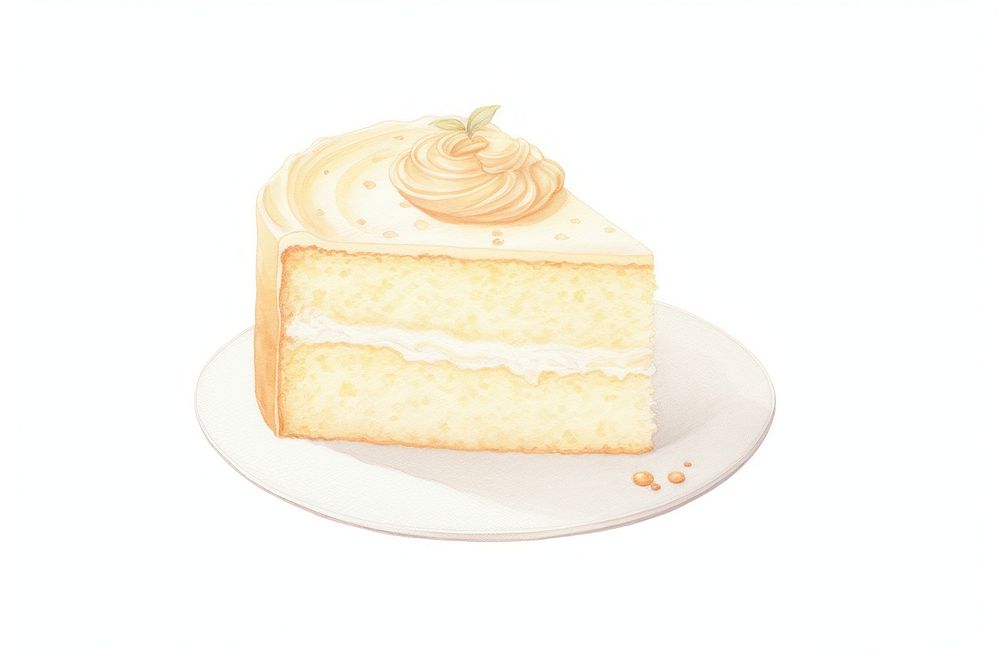 Chiffon Cake cake dessert cream.