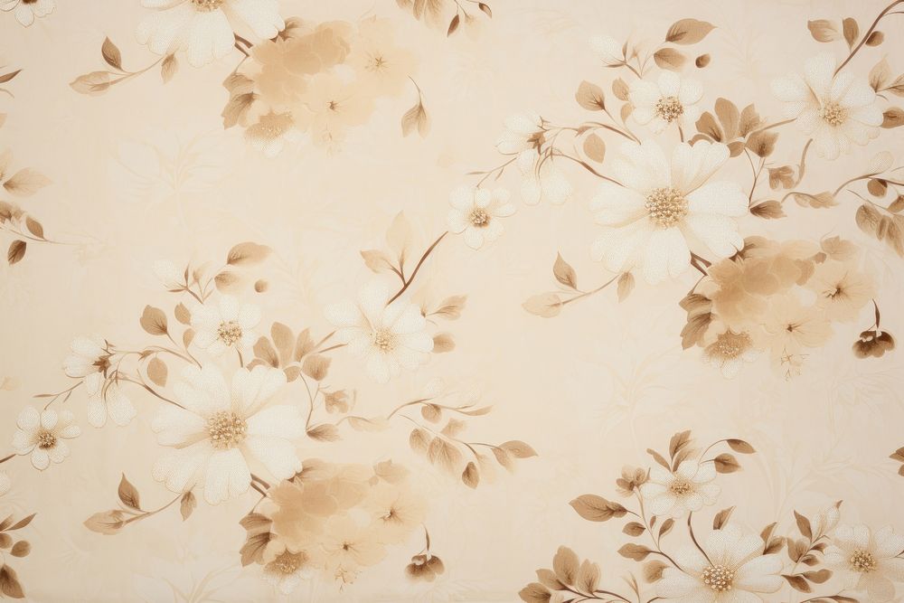 Floral paper backgrounds pattern wall.