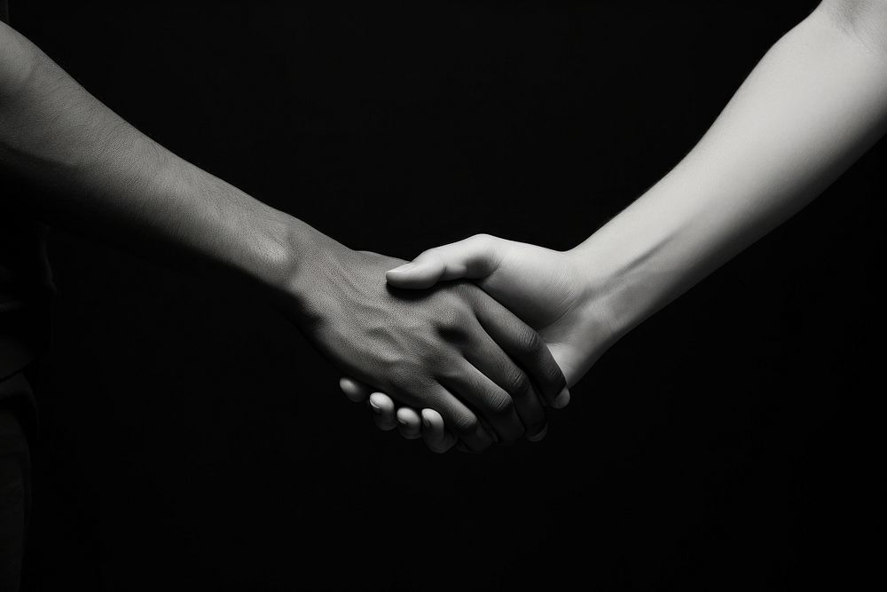 Photography of Holding hands adult black white.