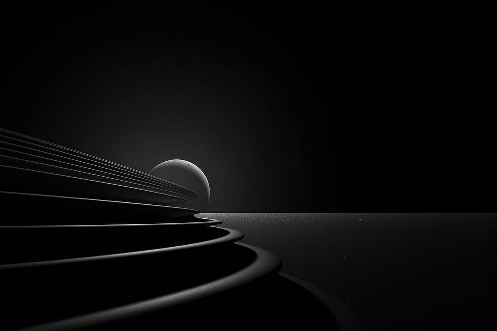 Photography of Solar system astronomy black white.